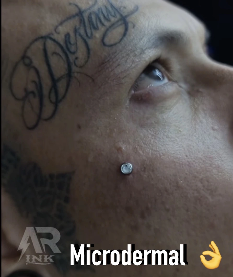 Microdermal piercing